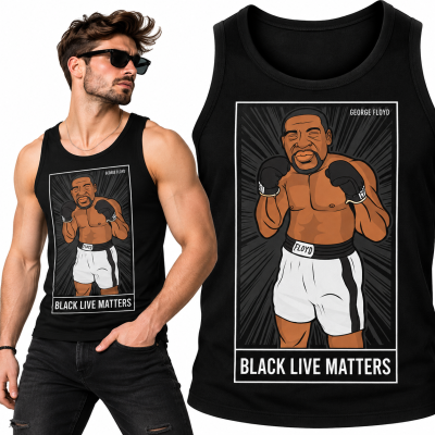 TANK TOP ŚMIESZNY GEORGE FLOYD BOXER